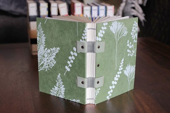 Carnet d’aquarelle de poche 16cm x 12cm - Botanique vert